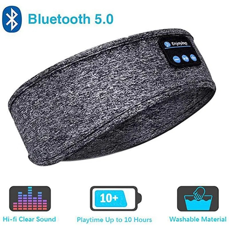 3-in-1 Bluetooth Headband – Wireless Headphones, Sleep Eye Mask & Sports Headset for Running, Yoga & Sleeping