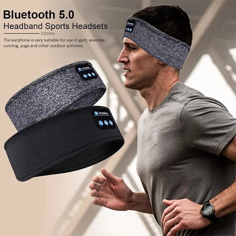 3-in-1 Bluetooth Headband – Wireless Headphones, Sleep Eye Mask & Sports Headset for Running, Yoga & Sleeping