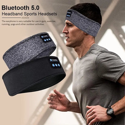 3-in-1 Bluetooth Headband – Wireless Headphones, Sleep Eye Mask & Sports Headset for Running, Yoga & Sleeping