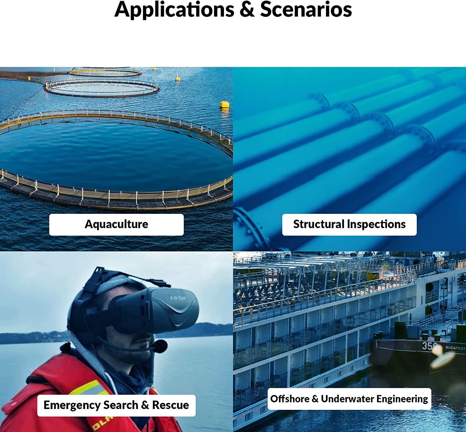 Explore the Depths with V6S Underwater Drone - AI Vision, 4K Camera, 6-Hour Dive Time, and VR Control!