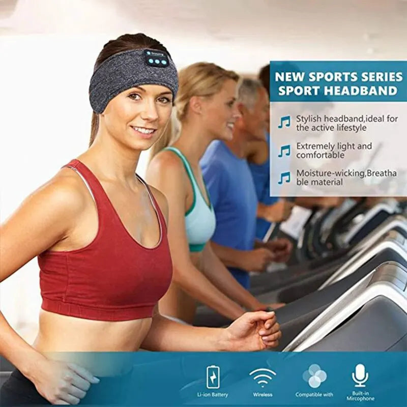 3-in-1 Bluetooth Headband – Wireless Headphones, Sleep Eye Mask & Sports Headset for Running, Yoga & Sleeping