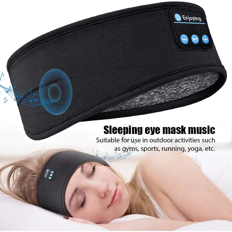 3-in-1 Bluetooth Headband – Wireless Headphones, Sleep Eye Mask & Sports Headset for Running, Yoga & Sleeping