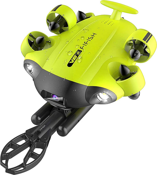 Explore the Depths with V6S Underwater Drone - AI Vision, 4K Camera, 6-Hour Dive Time, and VR Control!
